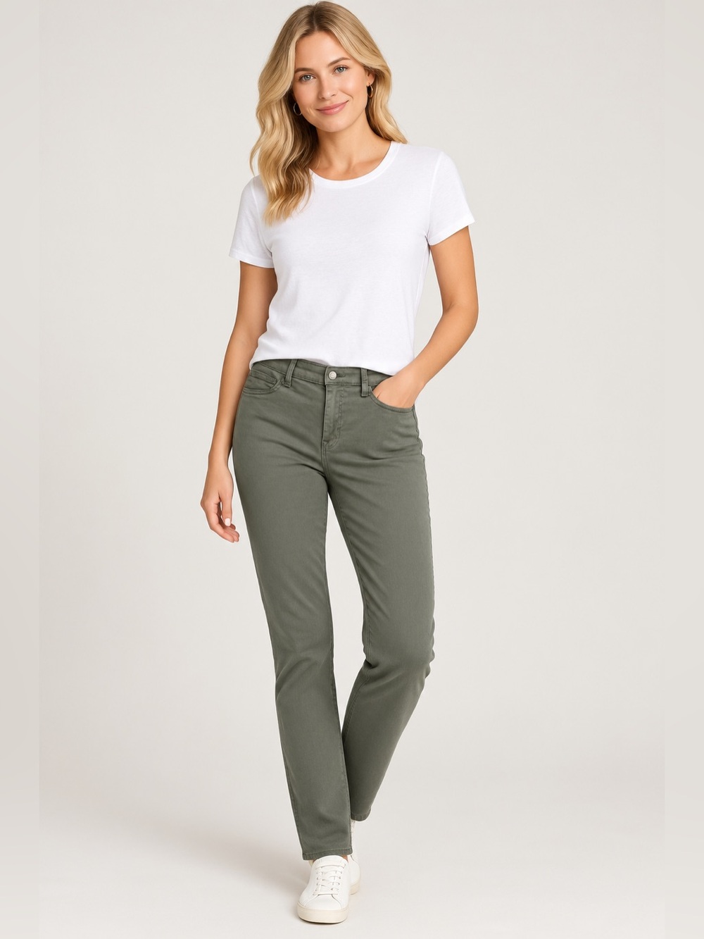 GAP Denim Women’s Favorite Jegging in Vintage Palm Soft Olive Size 12